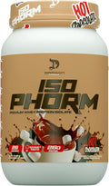 DRAGON PHARMA Isophorm Hydrolized Whey Protein Isolate Fast Absorption Premium Whey Protein Maximize Recovery Great Tasting 25g Per Serving (2 lb Hot Chocolate)