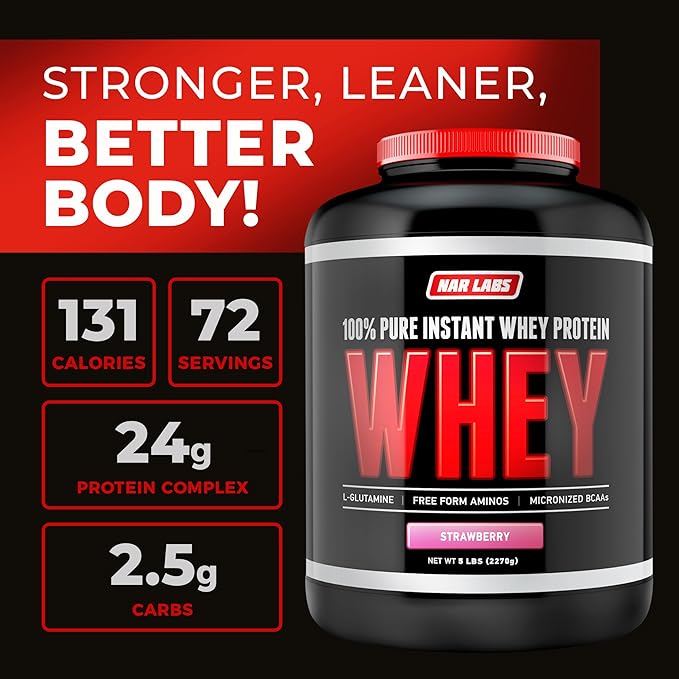 Pure Instant Whey Protein 5lbs (Strawberry)