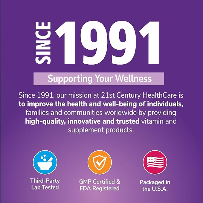 21st Century Glutathione 500 mg Plus Milk Thistle Extract &amp Alpha Lipoic Acid Capsules (120 Count) Reduced Form Combats Harmful Radicals Supports Cellular &amp Immune Health Non-GMO Gluten-F
