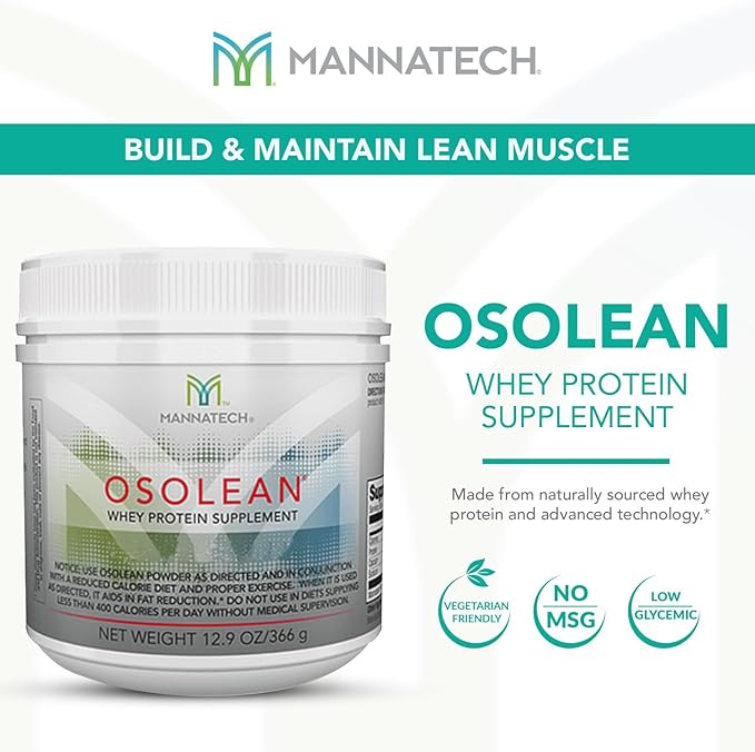 Mannatech Protein Powder OsoLean (Canister) 12.9 oz