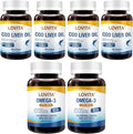 LOVITA Immune &amp Vision Bundle - 2 Fish Oil (120ct) &amp 4 Cod Liver Oil (90ct) Natural Vitamin A &amp D Source (6 Pc Value Pack)