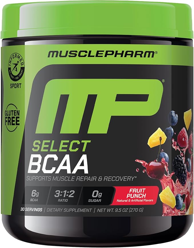 Muscle Pharm Combat 4lb Chocolate Protein and MusclePharm Fruit Punch BCAA's