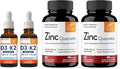 Sandhu's D3K2 Drops &amp Zinc Quercetin Capsules for Immune Health Support