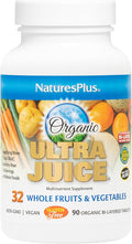 NaturesPlus Ultra Juice Multivitamin - 90 Bi-Layered Tablets - Whole Food Supplement with Fruits Vegetables &amp Probiotics - Energy Digestion &amp Immune Health Support - USDA Organic - 45 Servin