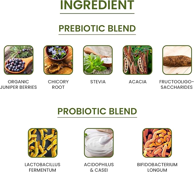 Green Organic Supplements Probiotics + Prebiotics (Pack of 1)