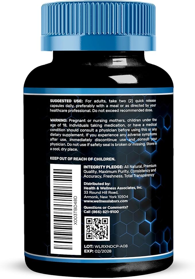 WELLNESS LABSRX Liposomal NAD Supplement 1500mg - USA Made NAD Resveratrol Supplement for Women and Men NAD+ Support Cellular Health Energy &amp Anti Aging - 2 Pack