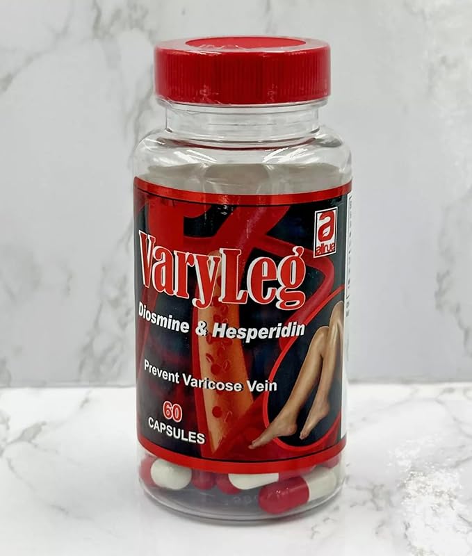 Nice Vary Legs Diosmin Complex Vein Support with Hesperidin (DiosVein) Caps1 Bottle 60 Capsules varylegs