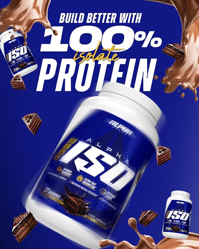 Alpha Supps ISO Low Carb 100% Whey Protein Isolate Powder 25 Grams Per Serving Helps Support Muscle Growth Low Sugar and Gluten Free (Strawberry Shortcake 5 lb)
