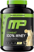 MusclePharm Combat 100% Whey Protein Powder Banana Milk Flavor Fast Recovery &amp Muscle Gain with Whey Protein Isolate High Protein Powder for Women &amp Men Gluten Free 5 lb 70 Servings