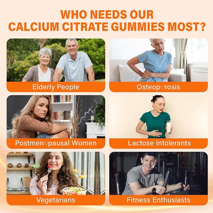 Calcium 1200 mg with Vitamin D3 Supplement for Adults - Calcium Gummies with 5000iu Vitamin D3 K2 B6 B12 Magnesium &amp Zinc - Calcium Supplement for Women Men - Easy to Digest Vegan