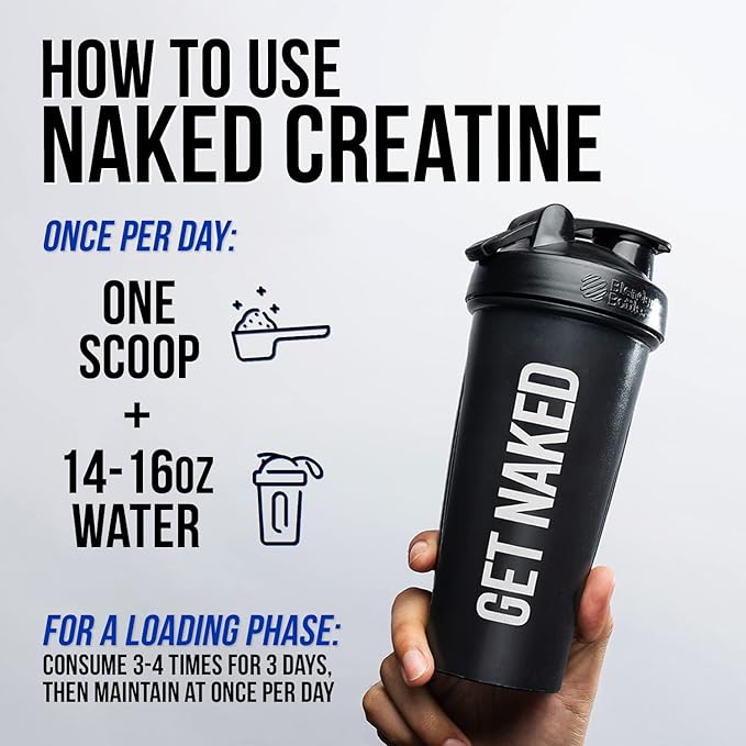 NAKED Vanilla Pea Protein Isolate 1LB Pure Micronized Creatine Monohydrate 1000g (200 Servings) – Vegan Bulk Non-GMO Gluten Free Soy Free