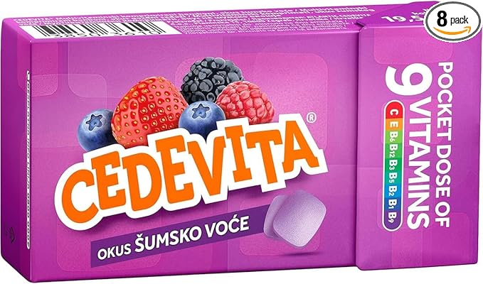 Cedevita Multivitamin Healthy and Sweet Candies - Pack of 8 (Forest Fruit)
