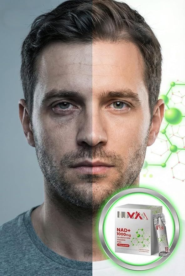 NAD+ Nicotinamide Riboside Quercetine Resveratrol PQQ 1000mg Advance Premium Supplement Liquid (30 Pockets) for Cellular Health Support Energy Boost Anti aging Brain Skin Glow for Men&ampWomen