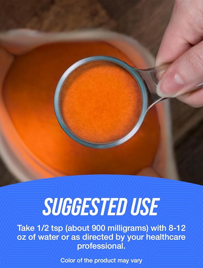 BulkSupplements.com Beta Carotene Powder - Beta Carotene Supplement Vitamin A Supplement for Immune and Vision Support - Gluten Free 900mg per Serving 1kg (2.2 lbs) (Pack of 5)