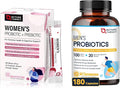 NATURE TARGET Probiotics Powder for Women &amp Probiotics for Men 180 Capsules