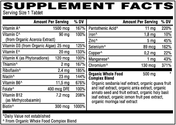 Organic Once Daily Men's Multivitamin