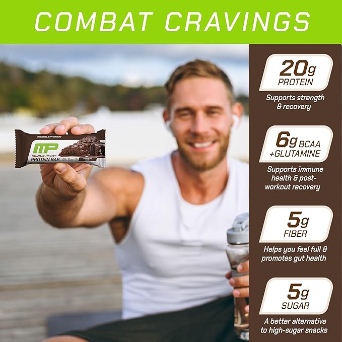 Muscle Pharm Combat Protein 4lb Chocolate Milk and Combat Sport Bars Chocolate Cake