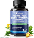 Digestive Enzymes Postbiotics Prebiotics Probiotics for Women Men 200 Billion CFU 36 Probiotic Strains - Complete Gut Digestive Regularity Gas Bloating &amp Immune Support Supplement Vegan 60