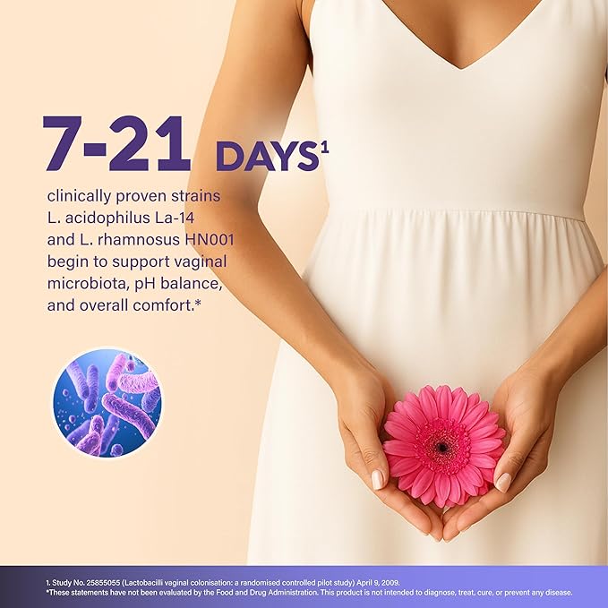 Probiotics for Women 50 Billion CFU - Vaginal Probiotics Clinically Proven for Yeast &amp pH Balance - Digestion &amp Bloating Relief - 8 Strains + Prebiotics - Delay Release - Made in USA 60 Capsu