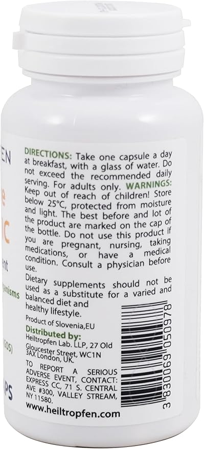 Heiltropfen Digestive Probiotic + Prebiotic | 24 Strains | 20 Billion CFU | 60 Capsules | Active Gut | Inulin and GOS | Dietary Supplement | Third-Party Tested