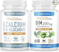 SMNutrition 200mg DIM Supplement with Calcium D-Glucarate | Hormone Balancing Bundle with DIM Diindolylmethane Capsules (120 Servings) and Vegan Gluten Free Non-GMO CDG Supplement (90 Servings)