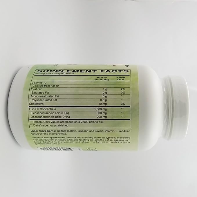 Holly Hill Health Foods Super Omega-3 (Enteric Coated) 120 Softgels