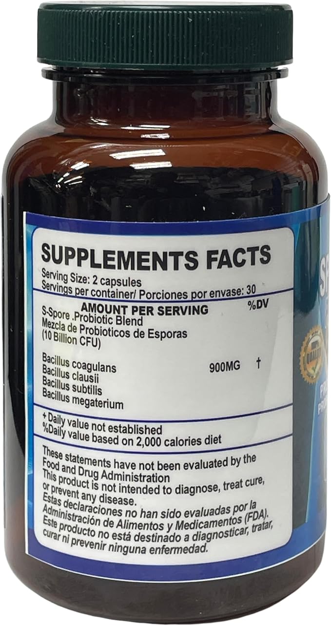 Spore Probiotic 10 Billion CFU - 60 Capsules