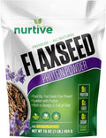 Flaxseed Protein Powder - Plant-Based Rich in Omega-3 and Antioxidants - Ideal for Post-Workout Recovery - Nutritional Boost for Smoothies &amp Baking - Non-GMO &amp Gluten-Free (16 oz / 454g)