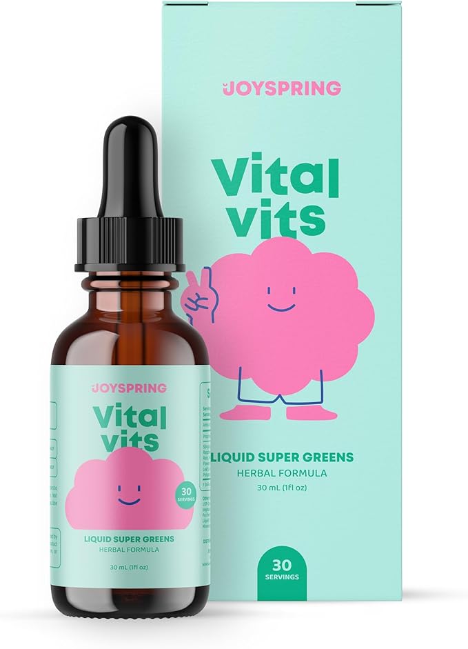 JoySpring Liquid Multivitamin and Magnesium Citrate Drops for Kids