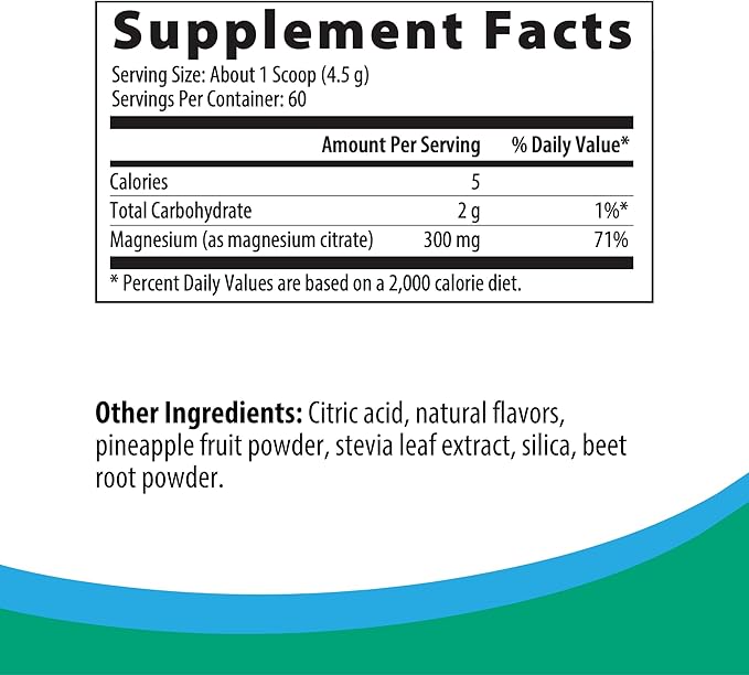 Rootcology by Dr. Izabella Wentz | Magnesium Citrate Powder | 300mg Magnesium for Relaxation and Regularity Support | Natural Mixed Berry Flavor | 270g / 60 Servings