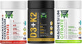 Vitamin D3(60Vegan capsule)10000 IU-K2 200mcg Soft-Gels 2-in-1 D3-K2+Magnesium Citrate 60 1000mg+Magnesium Citrate+Potassium 60 Premium(Citrate 375 mg &amp Potassium)Non GMOGluten FreeHigh Absorpti
