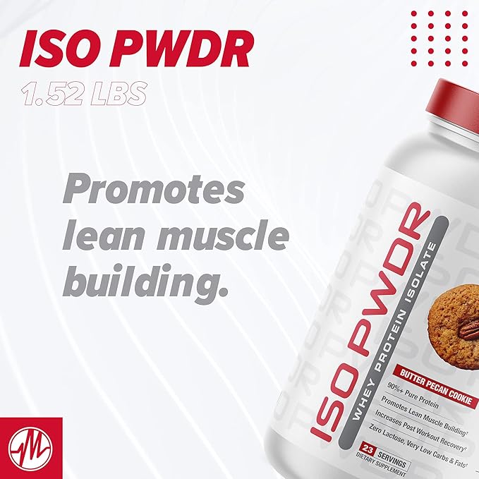 Metabolic Nutrition Whey Protein Isolate ISO PWDR Banana Cream 1.54lb 23 Servings 26g Protein Fast Digesting Zero Carbs Delicious Flavor Very Low Carbs &amp Fat Zero Lactose