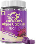 Calcium Chews 1200 mg Plus Vitamin D3 K2 Magnesium Zinc for Bone Muscle Calcium Suplements for Women Sugar Free Calcium Gummies 60 Cts