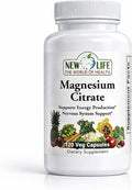 New Life Magnesium Citrate 400mg Nervous Support 120 Veg Capsules 60 Capsules