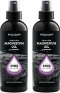 Aromasong Magnesium Spray Lavender - Extra Strength 2 Pack of (23mg in Each Spritz) 8 Oz Natural and Pure Magnesium Oil Spray - Made in The USA - for Leg Discomfort and Promotes a Calm Sleep