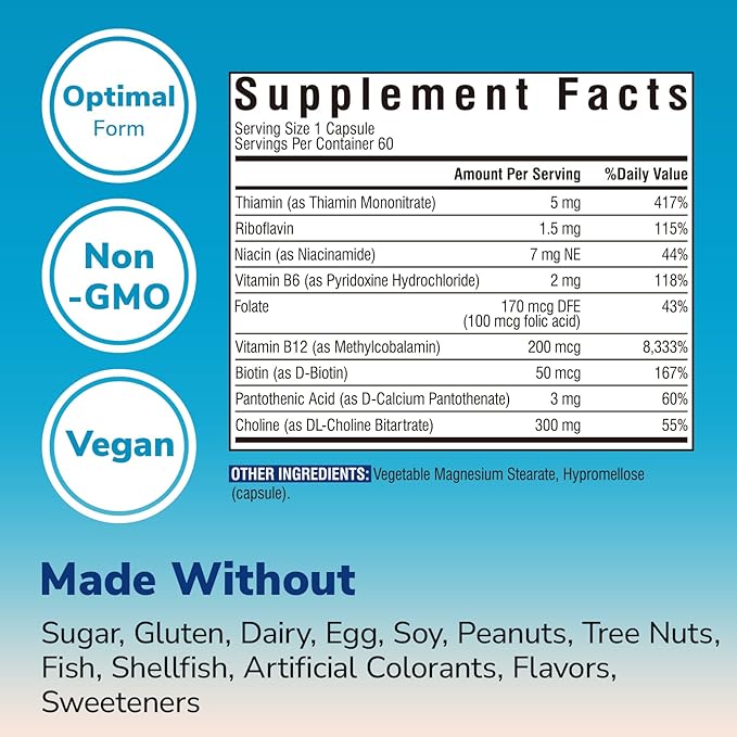 CoQ10 200mg and Choline Bitartrate Supplements