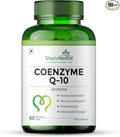 Simply Herbal CoQ10 Natural Coenzyme Q10 Tablets 200mg with Bioperine Antioxidant Supplements Designed for Enhanced Absorption Support for Heart Health and Energy Metabolism - 60 Tablets