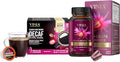 VINIA Blood Flow Energy Bundle | Piceid Resveratrol Capsules (30 Count) + Decaf Coffee K-Cup Pods (30 Count) | Nitric Oxide &amp Heart Health Support | Caffeine-Free Energy | Non-GMO