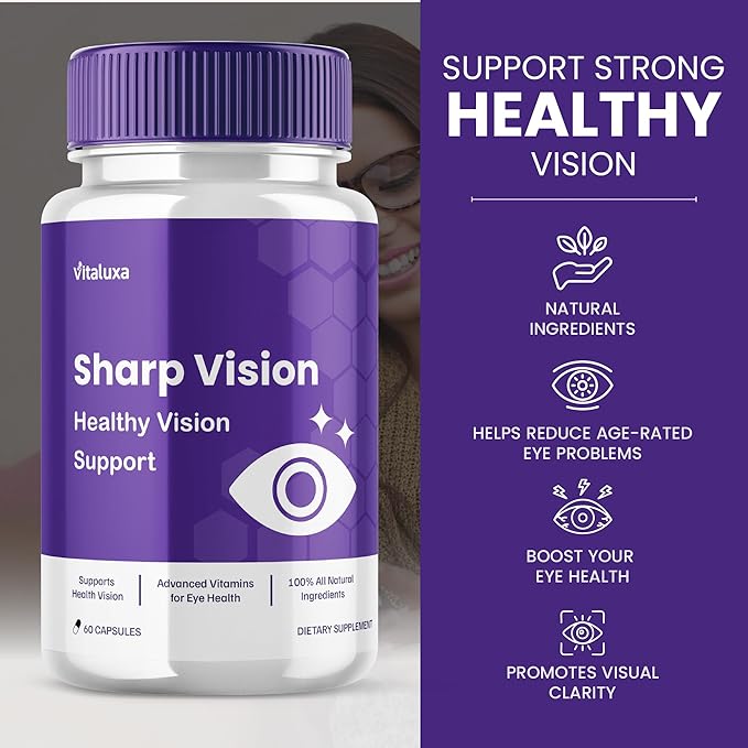 (2 Pack) Sharp Vision Capsules SharpVision Supplement Premium Advanced Maximum Strength Formula Sharpe Vision Healthy Eyes Support Natural Ingredients Vitamins Pills Sharper Vision Reviews (120 ct)
