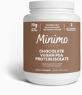 Vegan Pea Protein Isolate Powder Chocolate Only 3 Ingredients 19g of Pea Protein Isolate No Seed Oils No Added Sugar No Sucralose 2.09 lbs