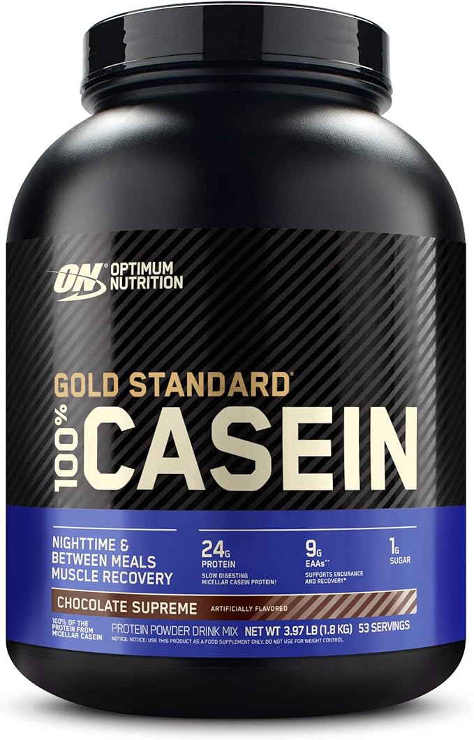 Optimum Nutrition Gold Standard 100% Micellar Casein Protein Powder &amp Gold Standard 100% Whey Protein Powder Extreme Milk Chocolate 5 Pound (Packaging May Vary)