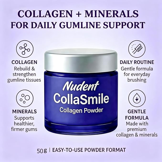 Collagen Powder for Gums Enamel Strengthening Natural Oral Care Formula Hydroxyapatite Mineral-Infused Collagen Formula – 50g