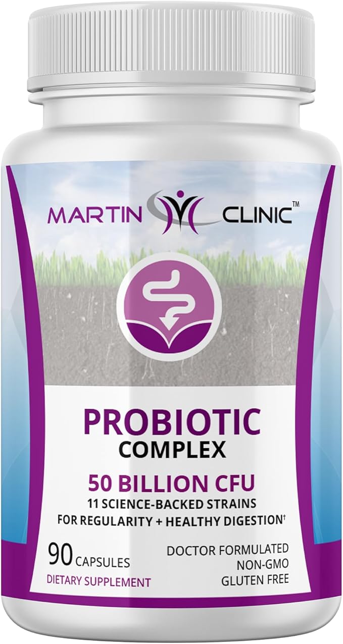 Probiotic for Gut Health &amp Immune Support — Daily Digestive Balance Bloating Relief &amp Better Nutrient Absorption — 60 Capsules