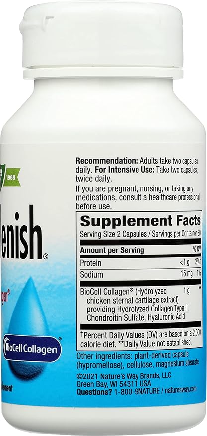 Nature's Way Hydraplenish Cruelty Free Environmentally Friendly 60 Capsules (Pack of 1)