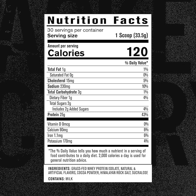 Jacked Factory Authentic ISO Grass Fed Whey Protein Isolate Powder - Low Carb Non-GMO Muscle Building Protein w/No Fillers (Chocolate Peanut Butter 30sv) &amp (Chocolate 30sv)