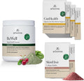 Arbonne Gut Health Digestion Support and BeWell Superfood Greens Powder with SkinElixir Collagen Powder Builder (Açaí)