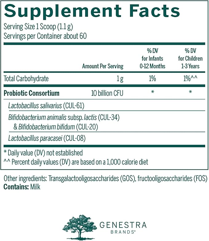 Genestra Brands HMF Baby F | Probiotic Supplement for Formula Fed Babies | 2.3 Ounces