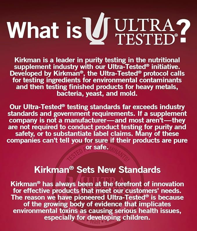 Kirkman Alpha Lipoic Acid 100 mg - Hypoallergenic | 120 Vegetarian Capsules