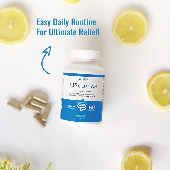 IBSolution and Men's Multivitamin Bundle - All-Natural Supplement to Support Digestive Health Gas Bloating and Constipation Immune System Support for Men - 60 Capsules 2-Pack