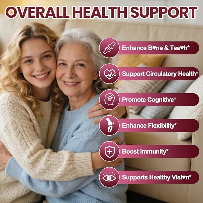 Gummies Multivitamin for Women Over 60: Organic Daily Multi Vitamins for Women Over 60 Plus Omega 3 Biotin Vitamin D3 K2 B12 Calcium Choline CoQ10 Magnesium - Sugar Free Vegan Gummy(60Count)